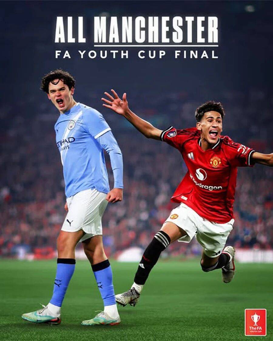 曼联2-1加时绝杀挺进青年足总杯决赛，将与曼城争冠！小梅西破门单场10球射手制胜